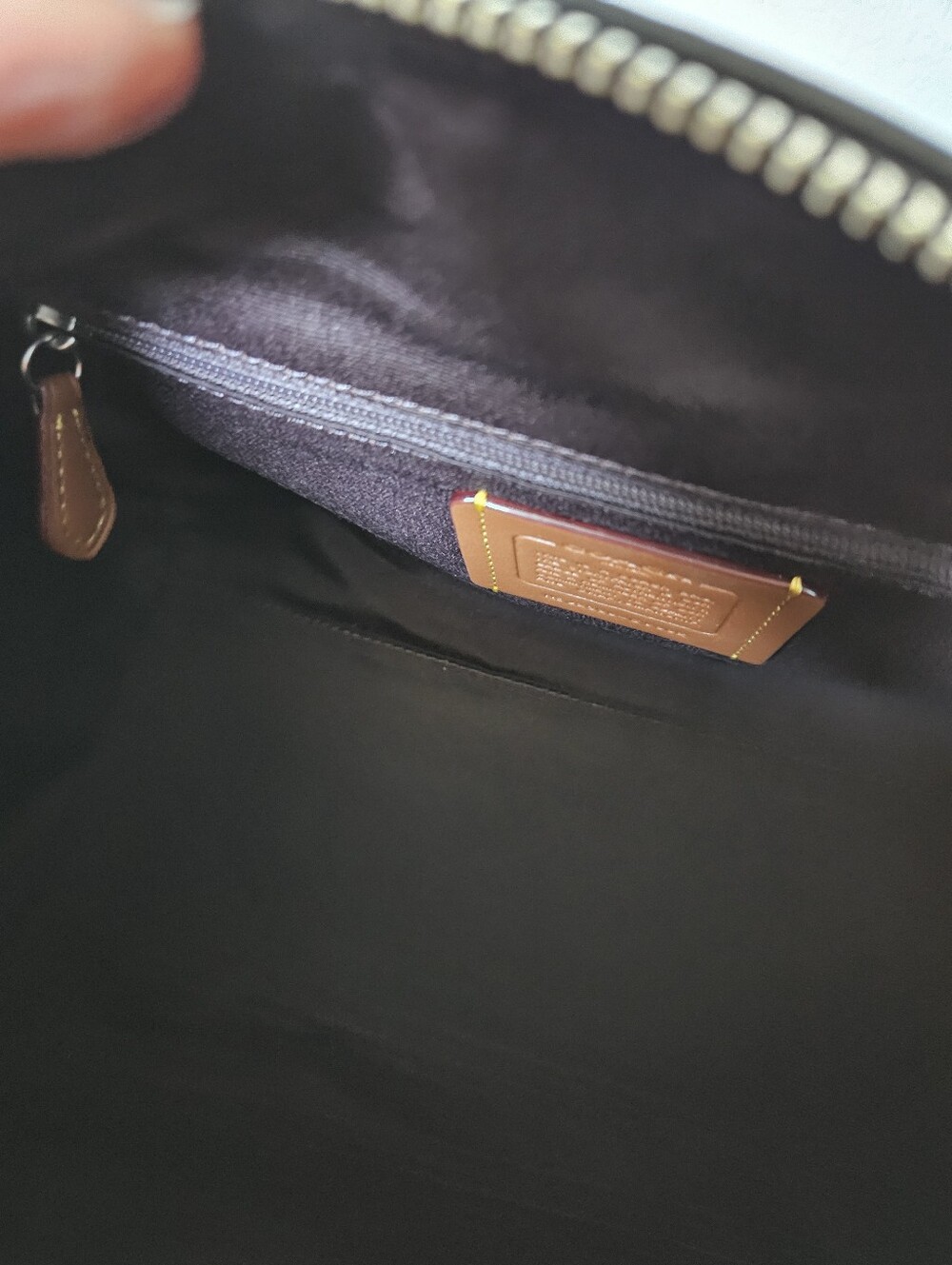 Coach Rowan Satchel Bag - Black With Silver Hardware - Picture 7 of 9
